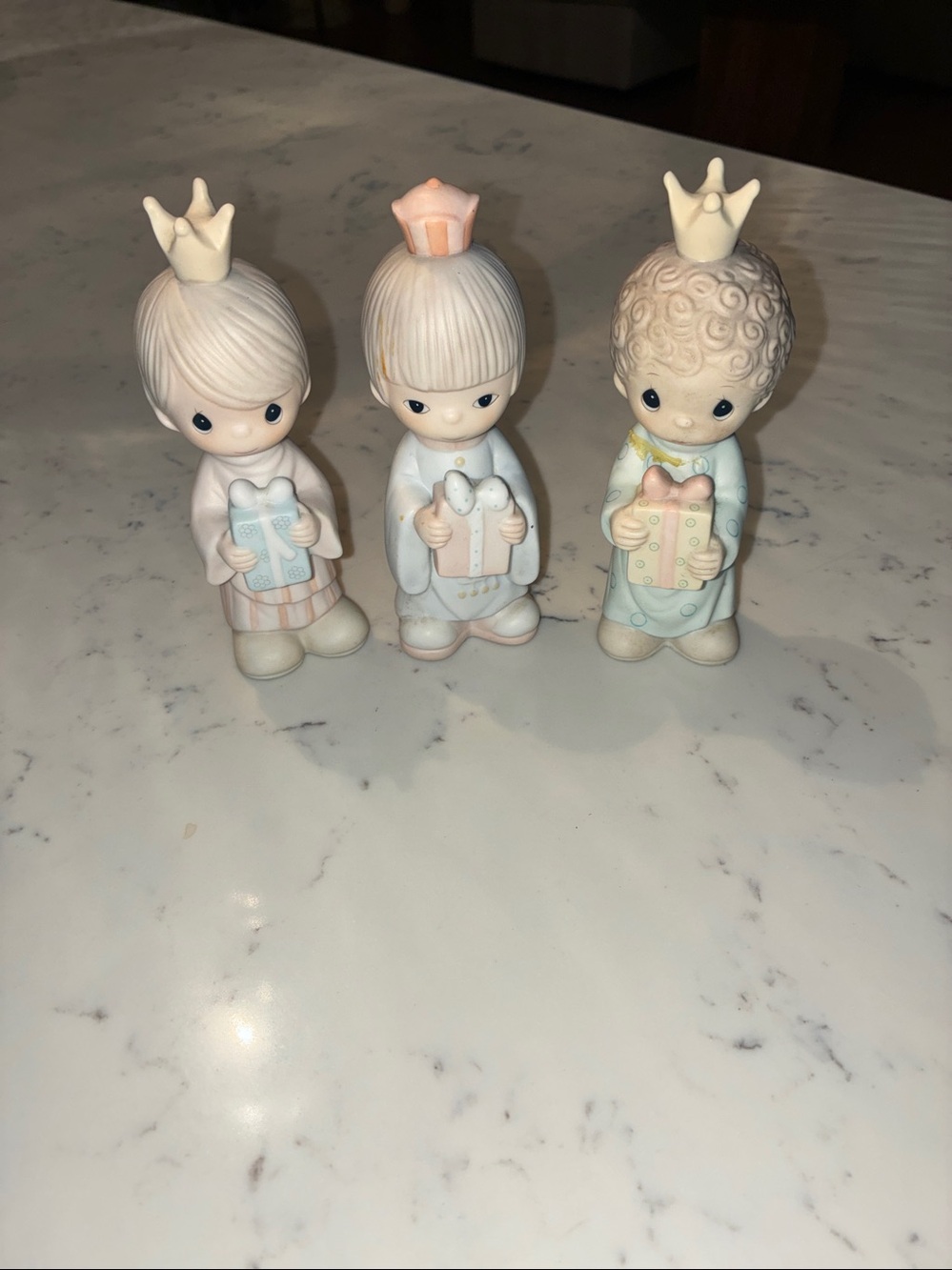 Vintage Precious Moments Wee Three Kings Set Enesco 1980 E-5635 Nativity